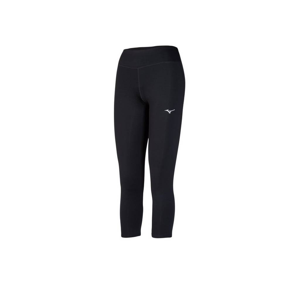 Mizuno 3/4 Length Női Leggings Fekete TCQ658413